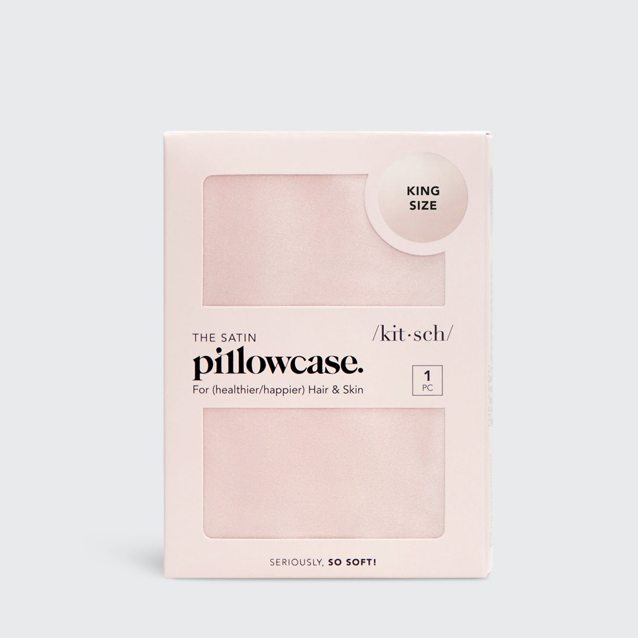 Satin Pillowcase in Blush - King - Image 3