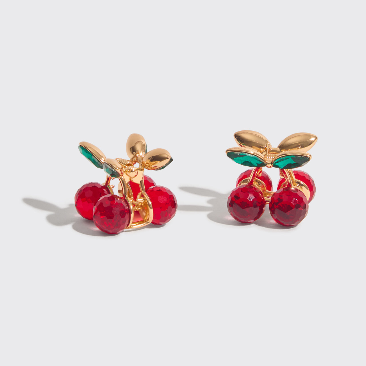Cherry Rhinestone Claw Clips 2pc Set - Mini - Image 4