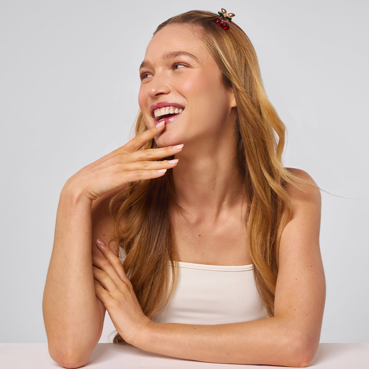 Cherry Rhinestone Claw Clips 2pc Set - Mini - Image 3