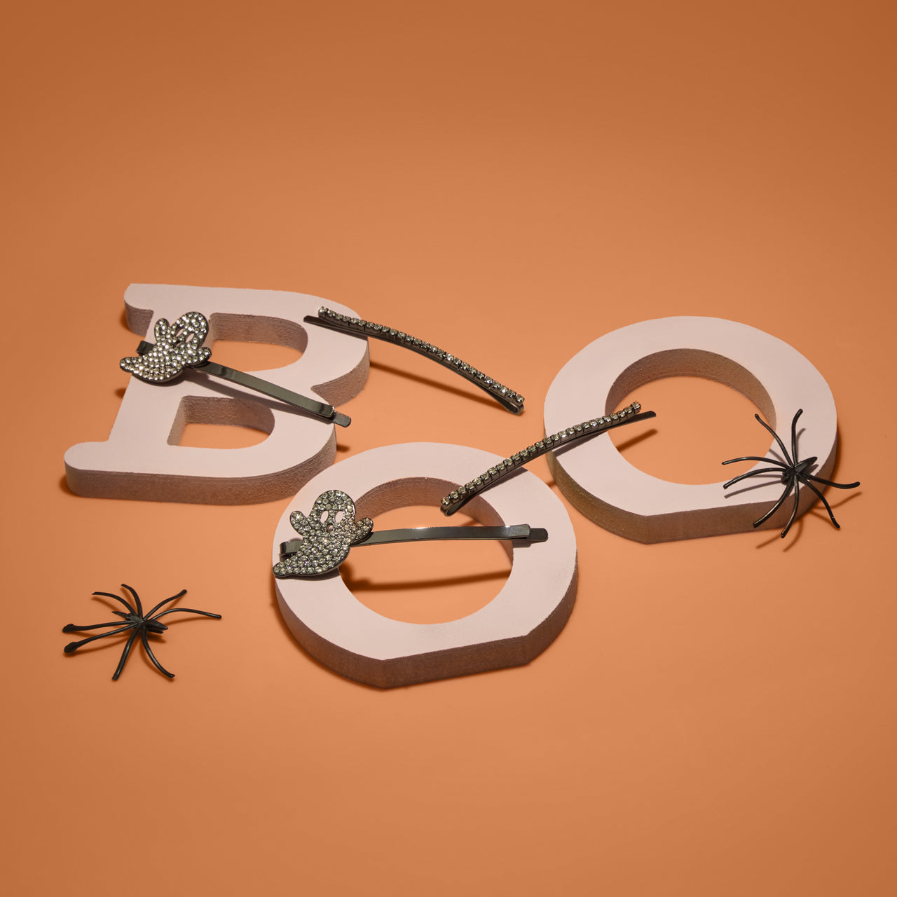 Ghost XL Metal Rhinestone Bobby Pins - Image 5