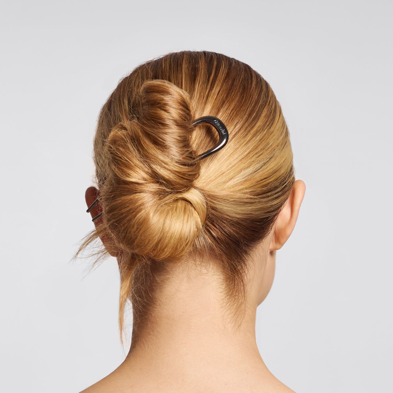 Alternative view of Hematite French Hair Pin