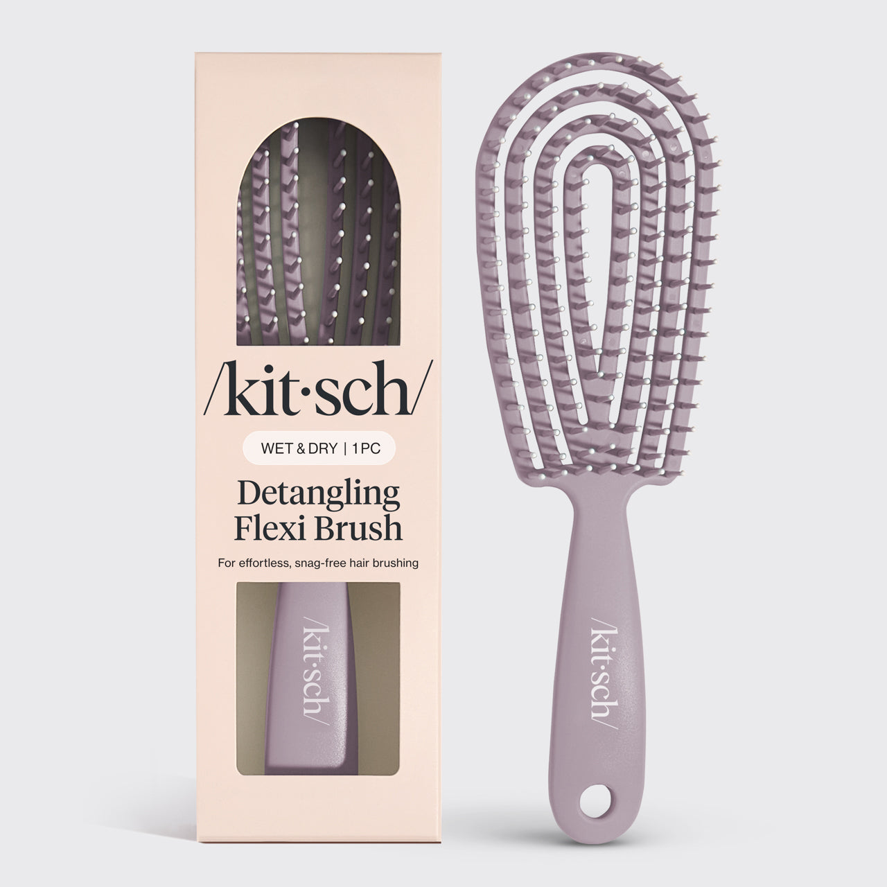 Soft Violet Detangling Flexi Brush