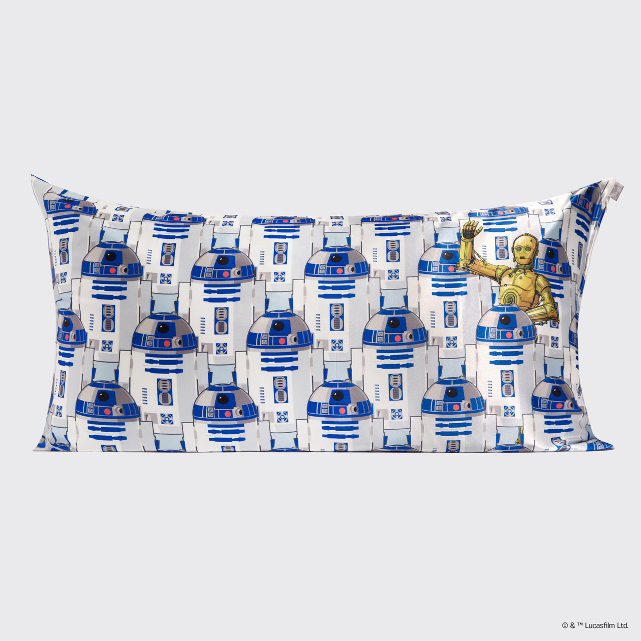 Alternative view of Star Wars & Kitsch Satin Pillowcase in R2-D2 & C-3PO - King
