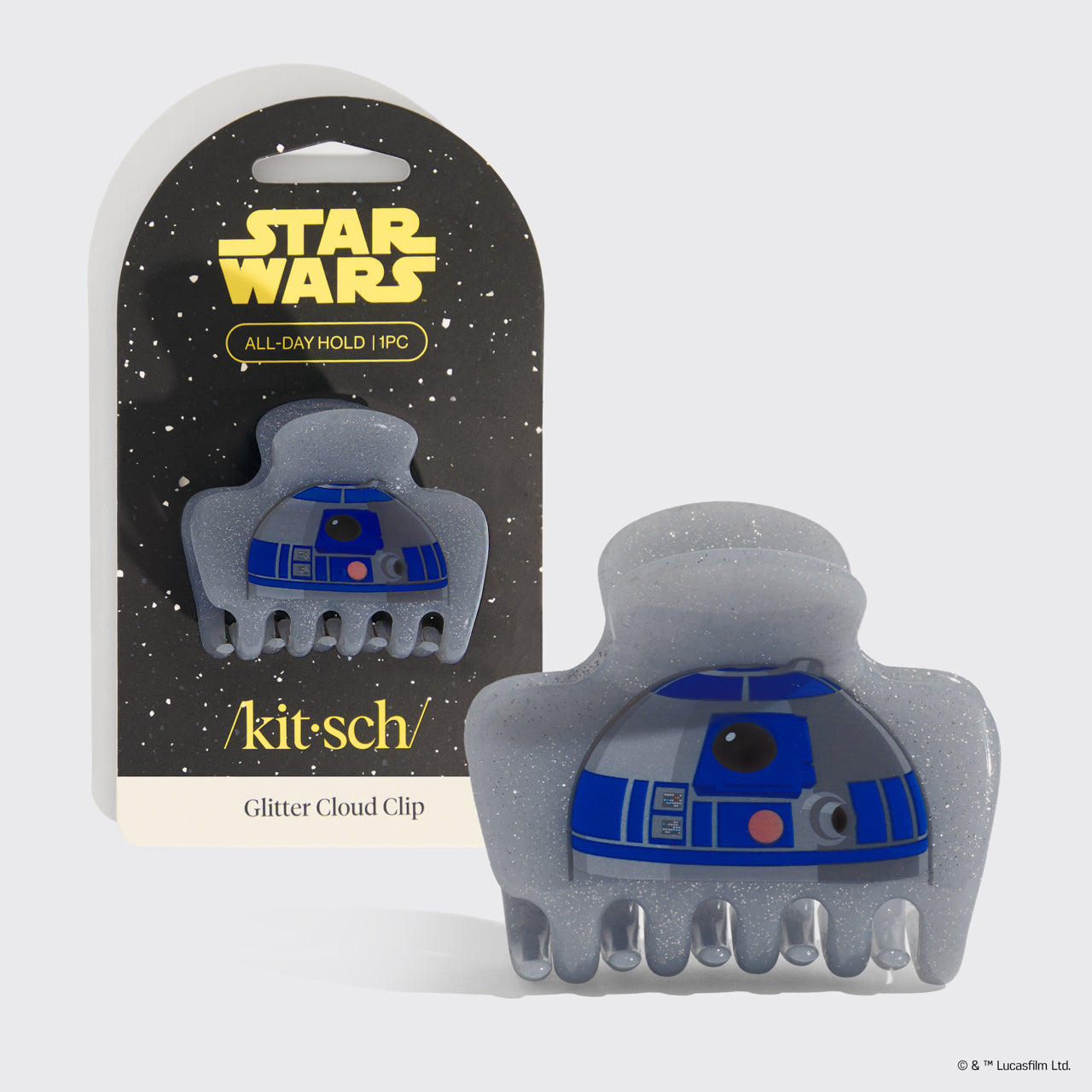 Star Wars & Kitsch Glitter Cloud Clip in R2-D2
