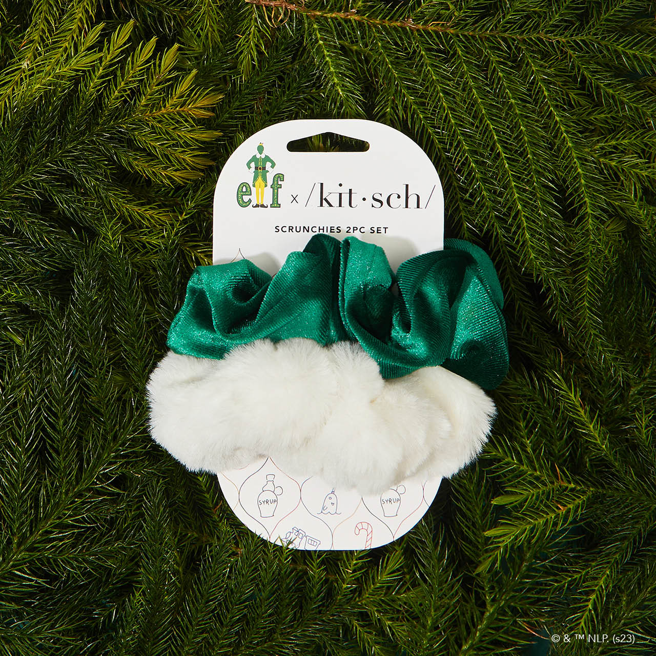 Kitsch x elf Scrunchies 2pc Set - Image 4