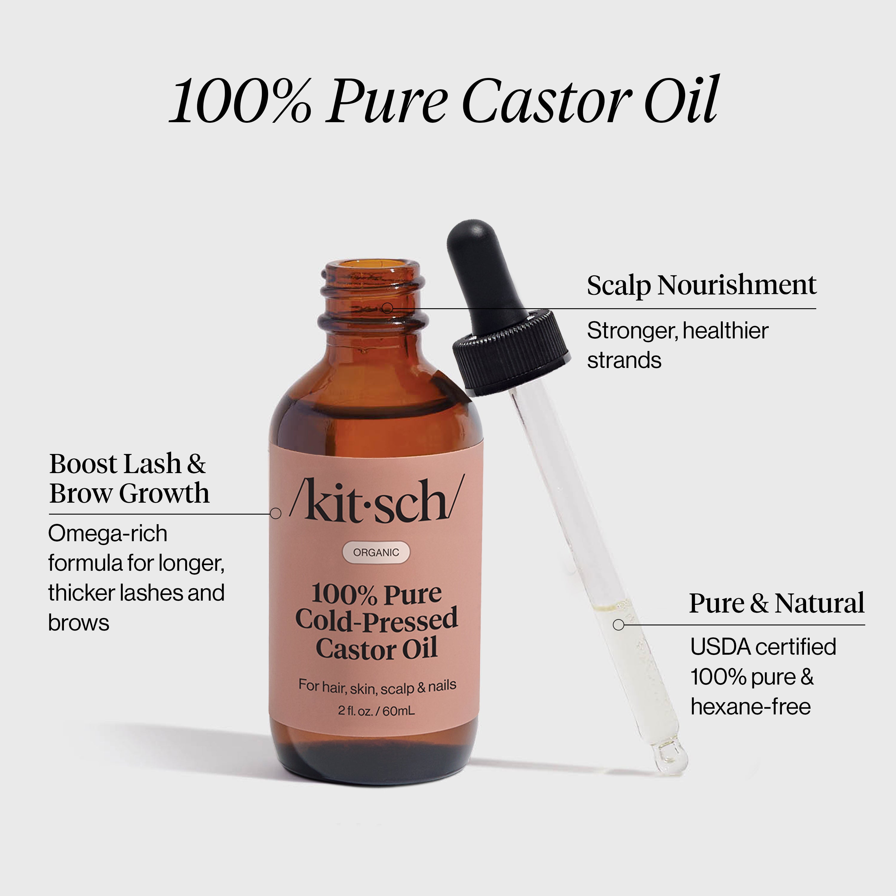 Alternative view of 100% Pure Castor Oil 3-Pack