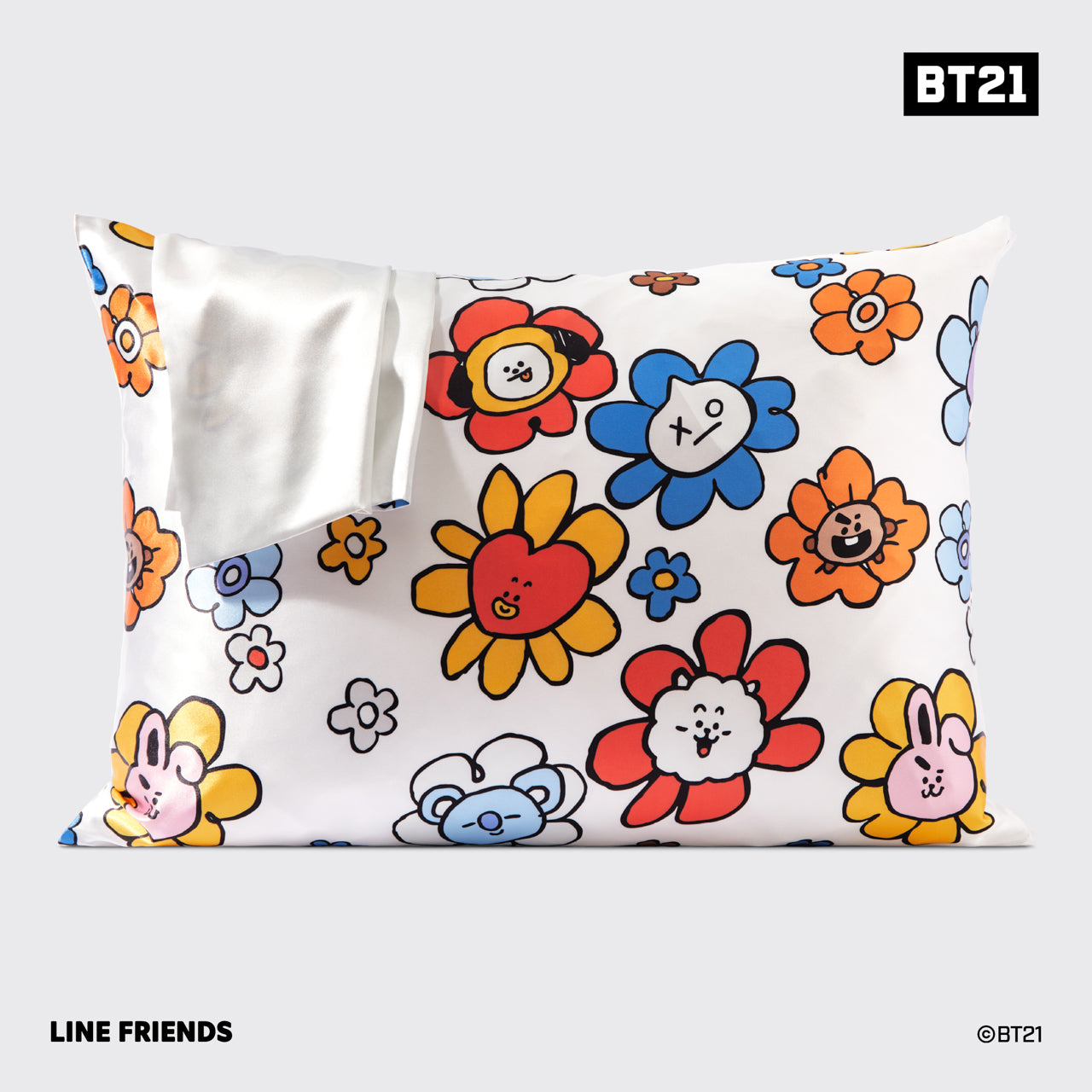 Alternative view of Kitsch x BT21 Satin Pillowcase in VAN
