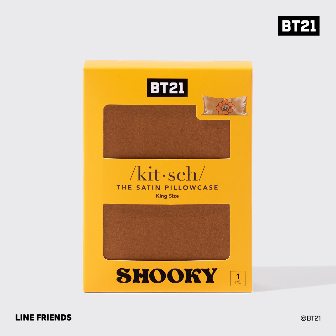 Kitsch x BT21 Satin Pillowcase in SHOOKY - King - Image 4