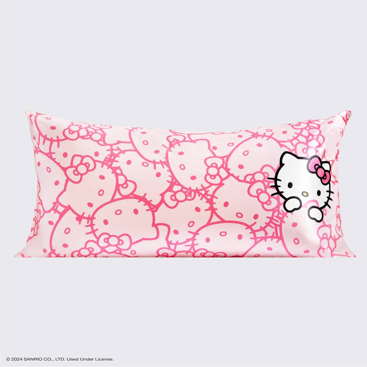 Alternative view of Kitsch x Hello Kitty Satin Pillowcase in Pink Hello Kitty Faces - King