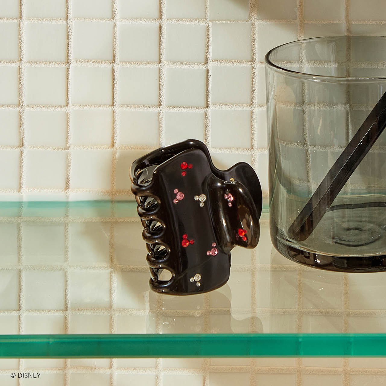 Kitsch x Mickey and Minnie Cloud Claw Clip in Black Rhinestone - Image 5