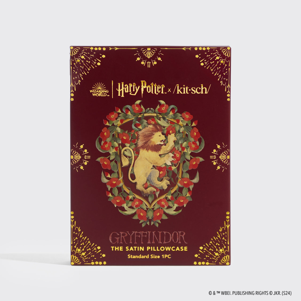 Kitsch x Harry Potter Satin Pillowcase in Gryffindor - Image 3
