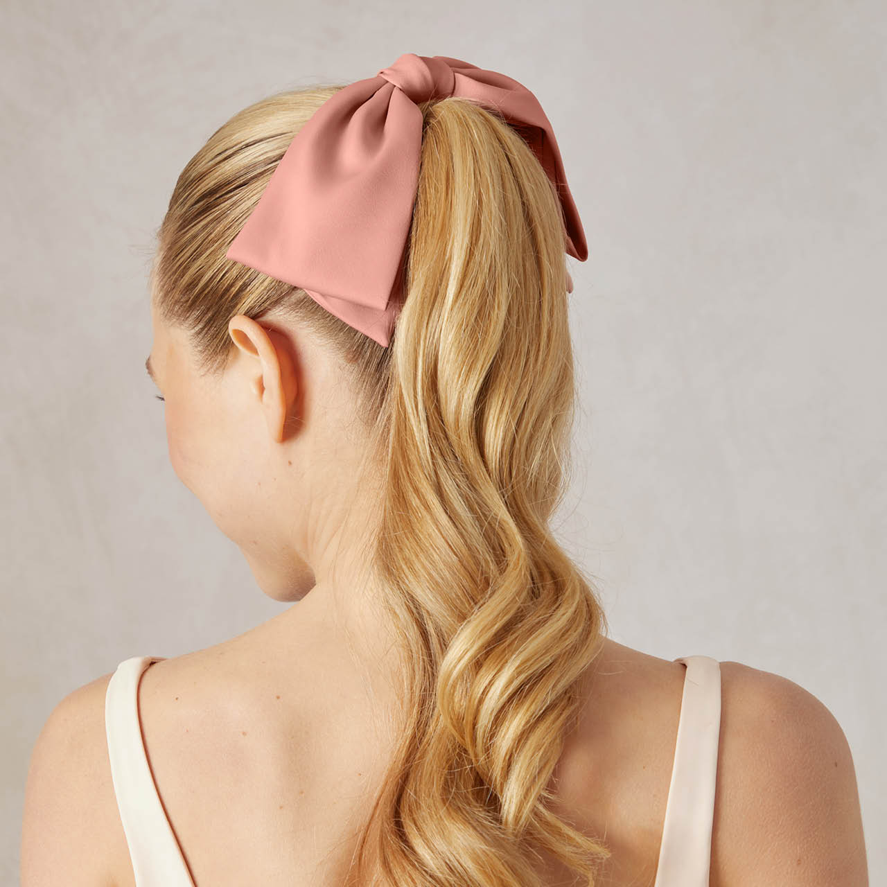 Rosewood Bow Hair Clip - Image 3