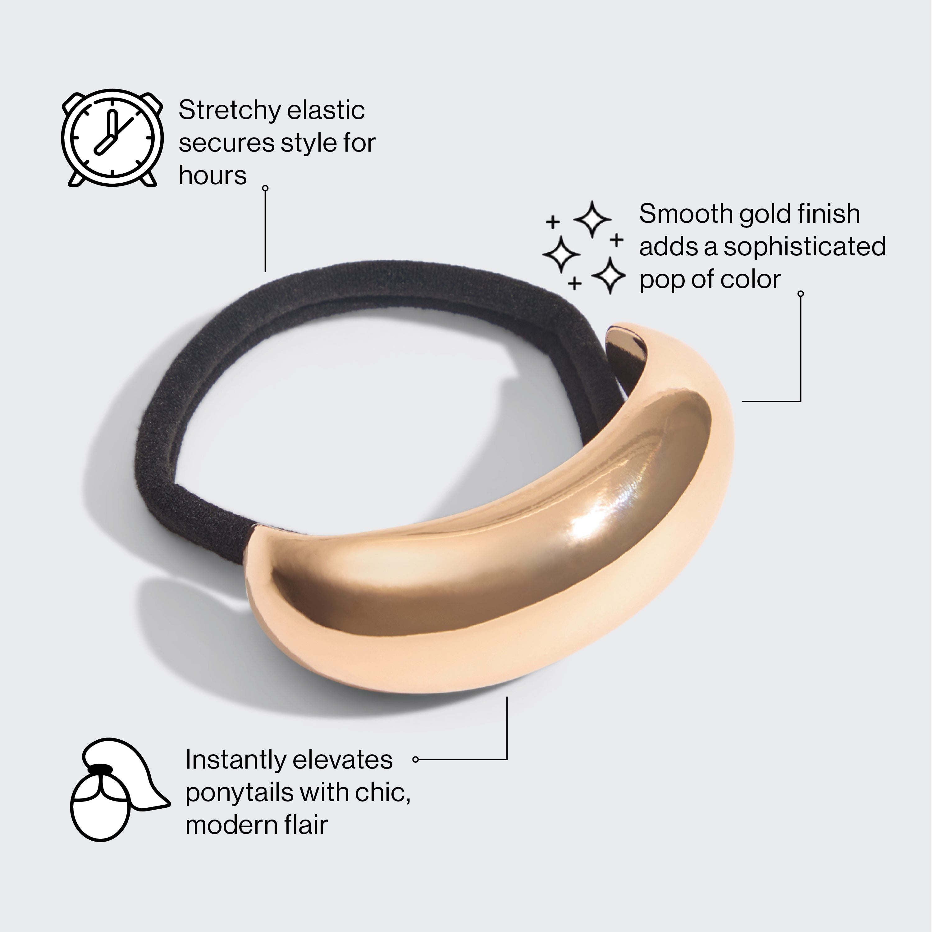 Alternative view of Gold Metal Cloud Cuff - Medium