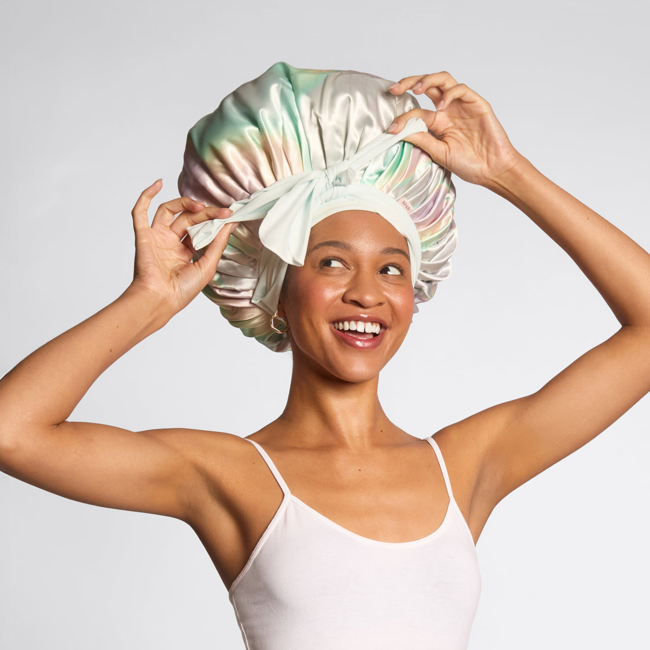 Alternative view of Aura Oversized Satin Bonnet