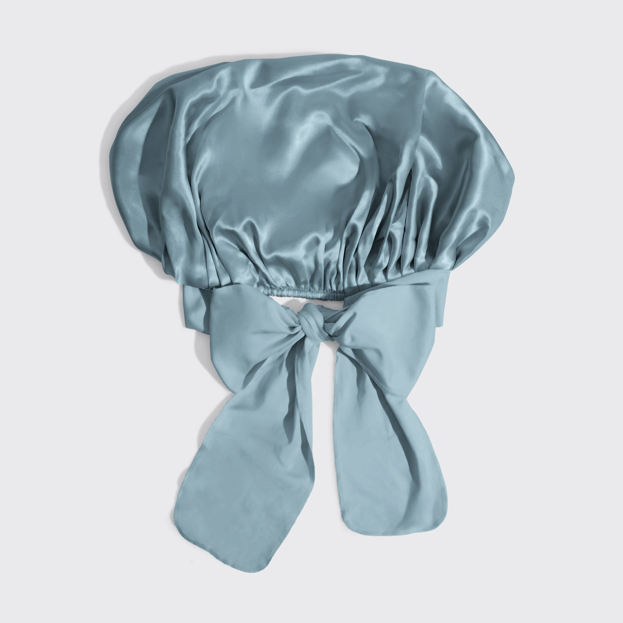 Haze Blue Oversized Satin Bonnet - Image 3