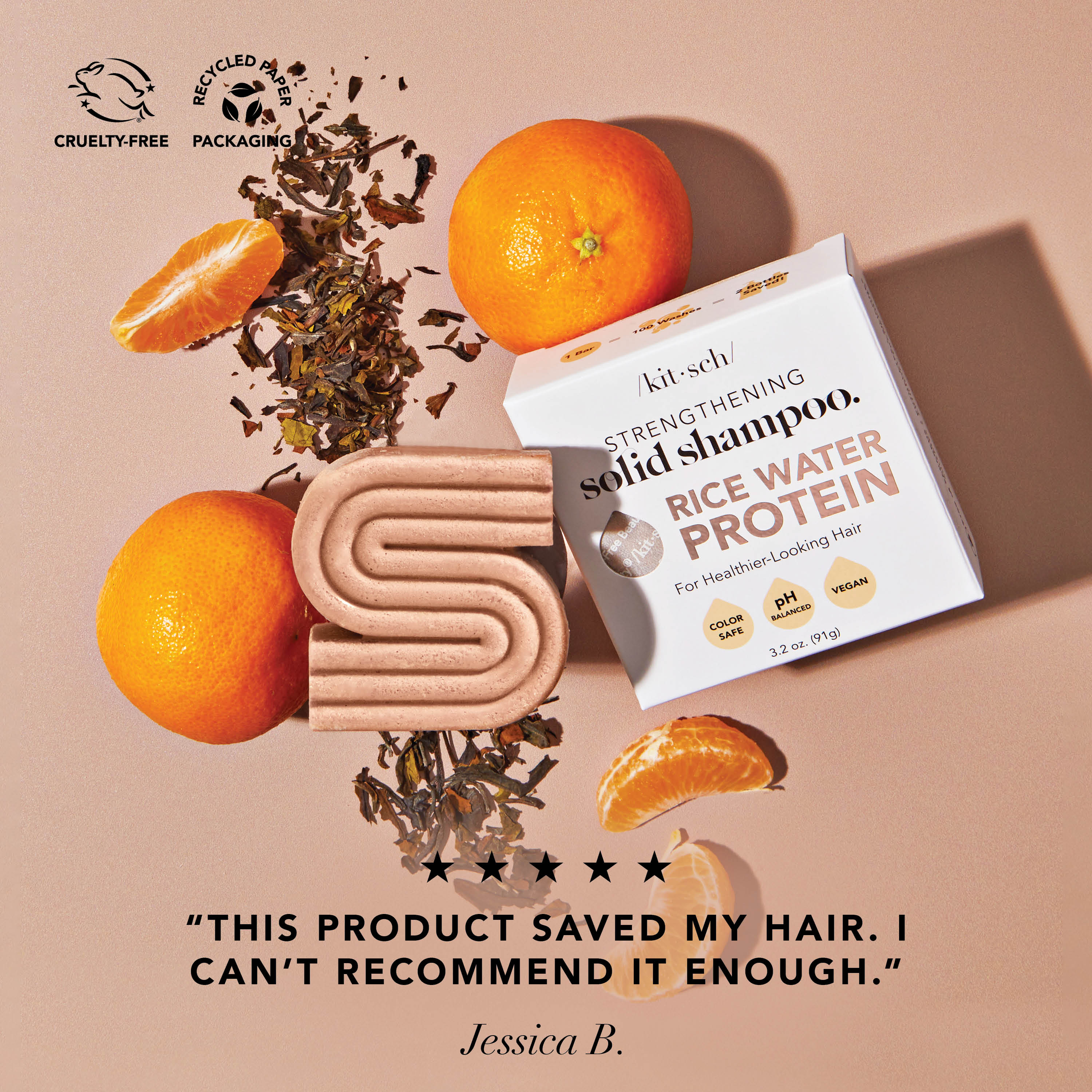 Alternative view of Rice Water Shampoo & Conditioner Bar Combo for Hair Growth