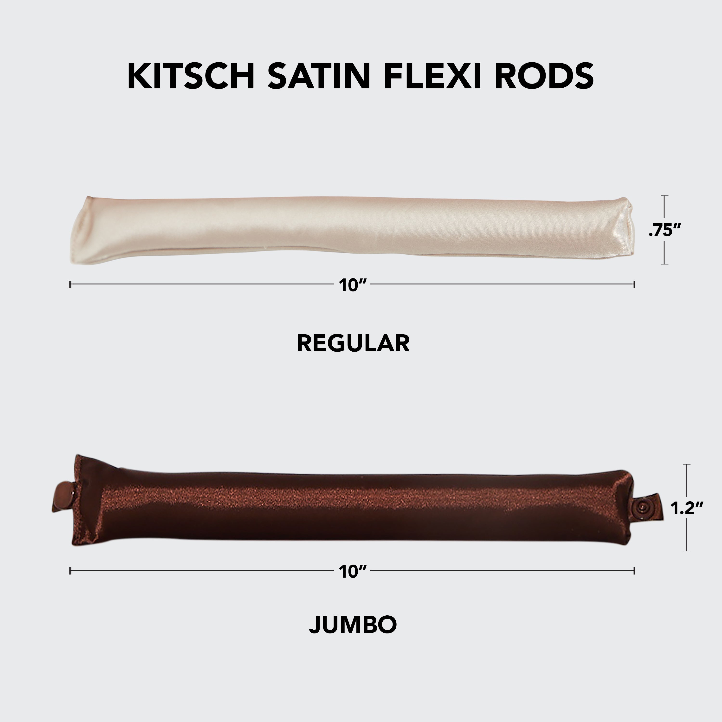 Rosewood Jumbo Satin Flexi Rods 4pc Set - Image 4